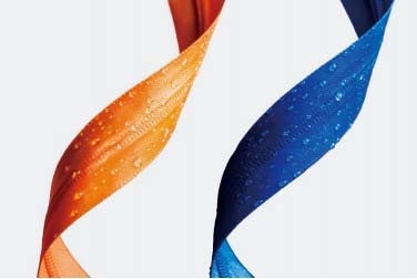 YKK開發(fā)出新的潑水拉鏈 布帶中使用了再生PET原料 YKK開發(fā)出新的潑水拉鏈 布帶中使用了再生PET原料